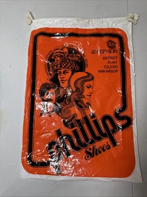 De Colección Zapatos Phillips Publicidad Bolsa de Plástico Detroit Flint Toledo Cruz Roja Zapatos Foto 1 de 4