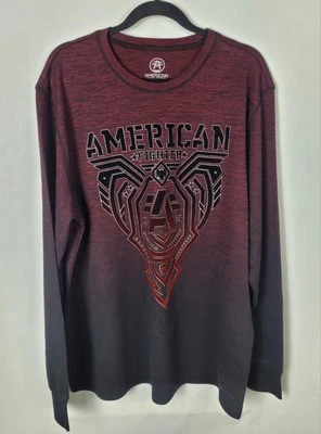 American Fighter BKE Térmico Waffle Tejido Terciopelo Estampado Gráfico Manga Larga Talla 3XL Foto 1 de 4