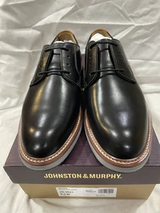 JOHNSTON & MURPHY Scarpe Upton Uomo Punta Tinta Unita, Taglia 9,5 M Uomo - Foto 1 di 6
