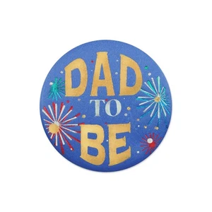Dad to Be Satin Button 2" Party Accessory,Other Disney Pins & Patches - Picture 1 of 1
