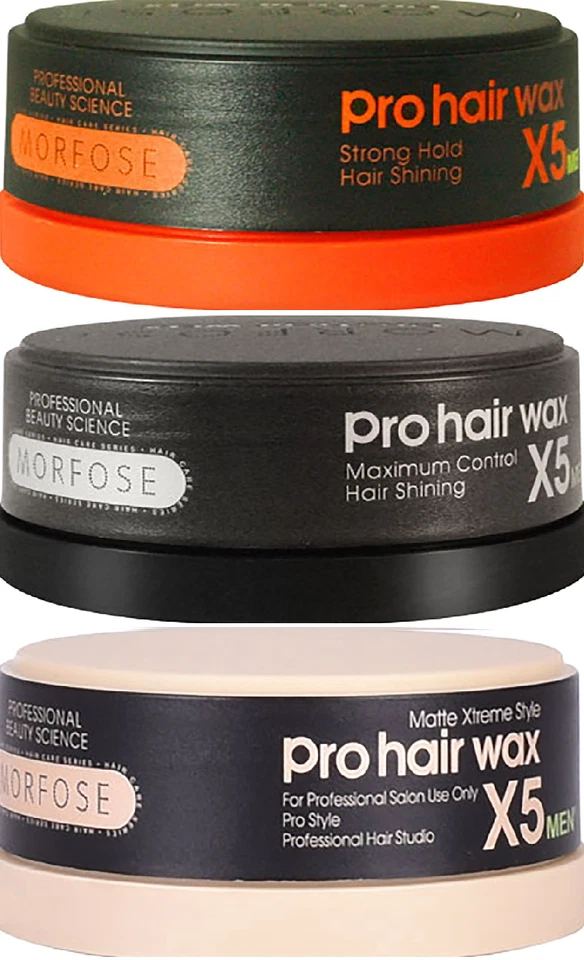 Morfose Pro Hair Wax X5 Men Maximum Control, Strong Hold, Xtreme Matte je 150ml - Bild 1 von 1