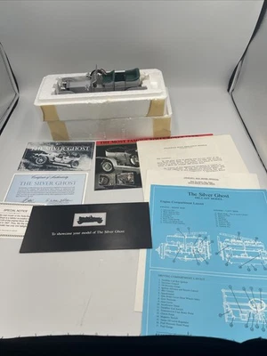 Franklin MINT 1907 Rolls Royce Silver Ghost Diecast 1:24 Scale w/ COA Papers - Image 1 of 4