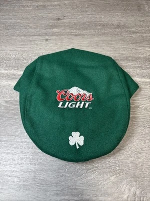 Nuevo trébol de lana verde claro de San Patricio Coors trébol irlandés taxista sombrero adulto Foto 1 de 4