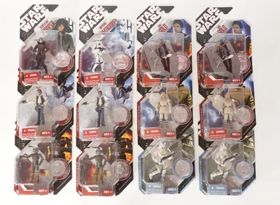 Star Wars SAGA LEGENDS com FIGURAS MOEDAS x12 e Caixa de Envio Original Hasbro 2007 - Imagem 1 de 4