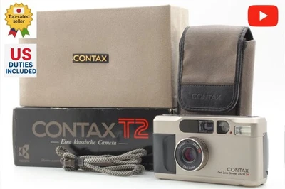 Lesen [N NEUWERTIG in Box mit Etui] Contax T2 analoge Kompaktkamera aus JAPAN - Bild 1 von 4