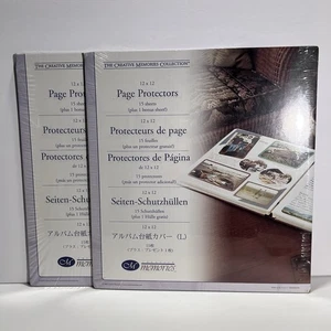 Creative Memories 12x12 Protezioni Pagine Set di 2 Scrapbooking Carta Artigianato - Foto 1 di 3