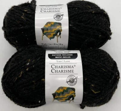 Lazos e hilos hilo carismático "Tweed negro" 2 madejas #1363 Foto 1 de 4