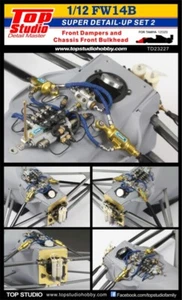 Top Studio 1:12 Williams FW14B Amortiguador Frontal Super Detail Up Set2 Tamiya TD23227 - Imagen 1 de 10