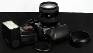 Minolta Alpha 303si Super AF 35mm Film SLR c/w AF 24-85/3.5-4.5 Lens & 3600 Kit - Picture 1 of 11
