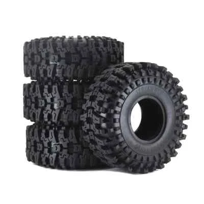 1.9" 120mm Rubber Tire For 1/10 RC Crawler Car Axial Scx10 Trx4 Redcat Rc4wd D90 - Image 1 of 4