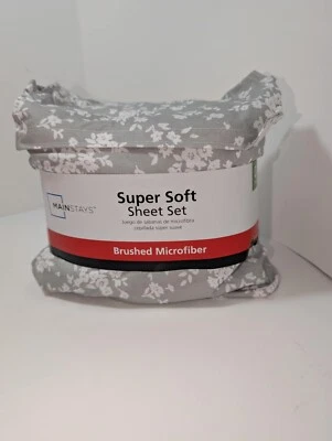 Mainstays Super Soft Brushed Microfiber Bed Sheet Set Queen - Image 1 of 3