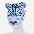  2 Pcs Halloween Decorations Animal Face Snow Leopard Mask Makeup Costume Props