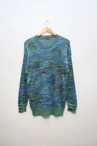 Suéter Missoni Multicolor Azul Tejido Para Hombre 50 - Imagen 1 de 5