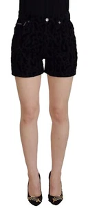 DOLCE & GABBANA Shorts Schwarz Denim Baumwolle Stretch Hot Pants IT40/US6/S 560usd - Bild 1 von 8