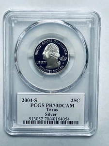 2004-S Texas Statehood Silver Quarter PCGS PR70DCAM - Picture 1 of 12