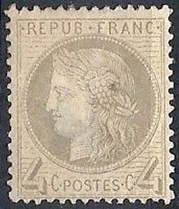 1871-75 FRANCIA CERERE 4 CENT SENZA GOMMA - FR461 - Picture 1 of 1