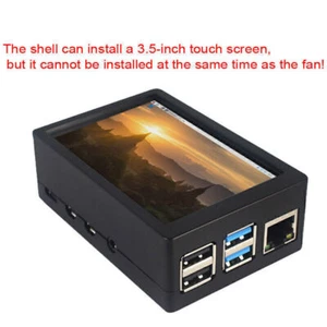 ABS Protective Case Shell with Cooling Fan Heatsink For Raspberry Pi 4 Model B - Picture 1 of 9