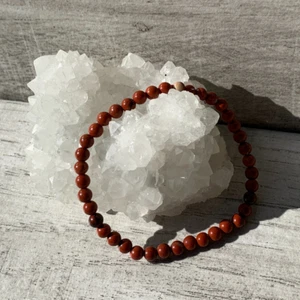 Red Jasper bracelet 4mm - Picture 1 of 2