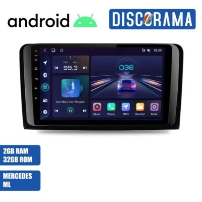 AUTORADIO ANDROID MERCEDES ML W164 X164 2005-2012 STEREO AUTO TOUCH NAVIGATORE - Immagine 1 di 4