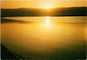 Sunrise at the Dead Sea Jordan Rift Valley Postcard - Picture 1 of 2