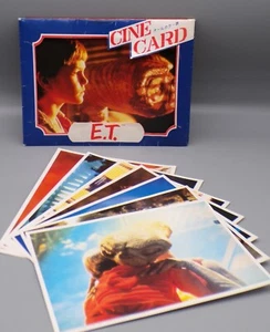 1982 vintage Japanese E.T. The Extra Terrestrial CINE CARD set JAPAN Spielberg ! - Picture 1 of 5