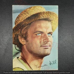 AK Schauspieler Terence Hill (Mario Girotti) - Autogramm gedruckt / Gruß - Bild 1 von 2