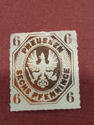 Prussia 1860s Royalty Eagle. 6p MNG (2701-_3) - Image 1 of 2