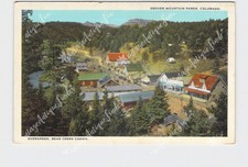 PPC Cartão Postal Colorado Denver Mountain Parques Evergreen Bear Creek Canon Birds Eye