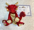 Build A Bear Chinese New Year Lucky Red Dragon & Certificate Unstuffed New NWT