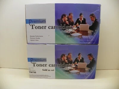 v4ink 2-Pack Compatible Toner Cartridge Replacement for Brother TN-750 TN750 TN- - Image 1 of 3