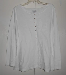 Vintage OLD NAVY Women’s Long Sleeve Top, X-Large, White - Picture 1 of 4