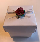 Jewellery Or Wedding Favour Box With Rose And Bow