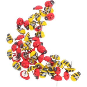 50 Pcs Pushpin Box Decorative Thumb Tacks Pushpins Animal Shaped - Picture 1 of 12