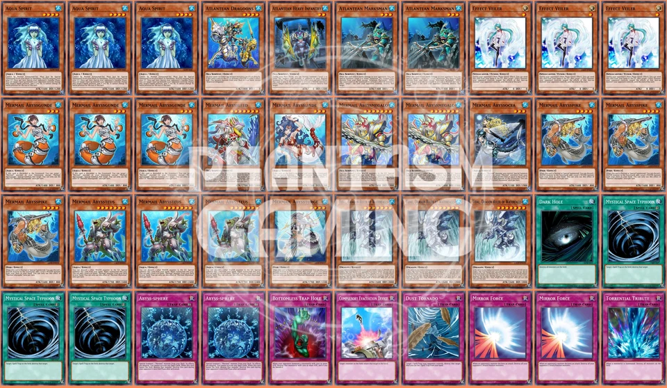 Mermail Deck Abyssteus Effect Veiler Atlantean Marksman Yugioh - Image 1 of 1
