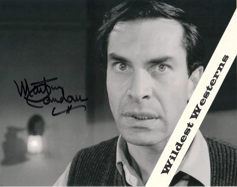 Rare MARTIN LANDAU autograph signed photo in TWILIGHT ZONE star of SPACE: 1999 Cover