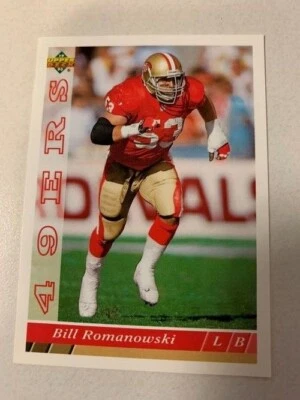 1993 Upper Deck NFL Trading Card - Bill Romanowski / San Francisco 49ers - #263 - Image 1 of 2