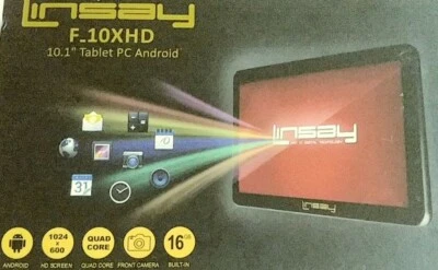 Tablet Android .4 LINSAY F10XHD WiFi 10.1" Cuatro Núcleos 8GB  Foto 1 de 2