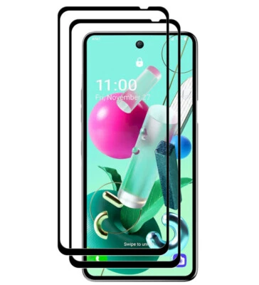 2X For LG K92 5G Full Cover Tempered Glass Screen Protector - Image 1 of 4