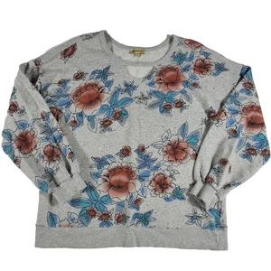 Felpa Democrazia donna taglia media stampa floreale pullover top - Foto 1 di 10