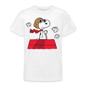 Peanuts Snoopy Pilot Fliegen Teenager T-Shirt