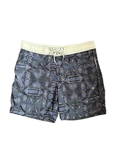 Reyn Spooner Hawaiian Swim Board Shorts Geometric Print Size 38 - Picture 1 of 14