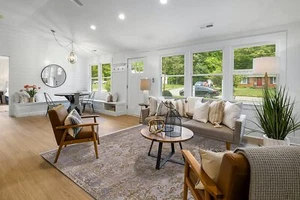 Luxury Acrylic Area Rugs - Stain Proof Oriental Floor Rug for Living Room 9309 - Picture 1 of 15