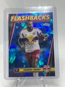 2024 Topps Chrome Sapphire Thierry Henry MLS Flashbacks NY Red Bulls #14 - Foto 1 di 2