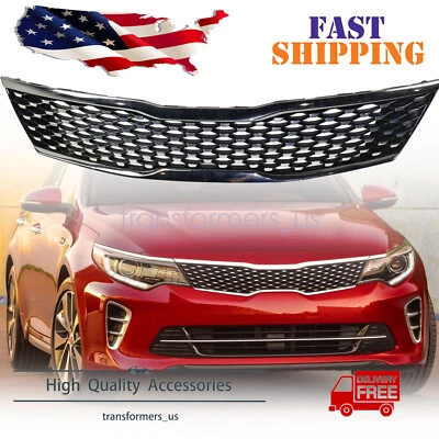 Para Kia Optima EX 2016 2017 2018 86350D5010 Parrilla delantera Parrilla de parachoques superior Foto 1 de 4