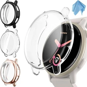 [3 Pack] Screen Protector Case for Garmin Vivoactive 5 Soft TPU Plated Bumper - Photo 1 sur 12