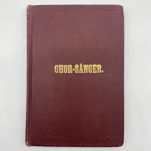 Chor Sanger Swedish Hymnal 1880 Antique Hardcover - Picture 1 of 6