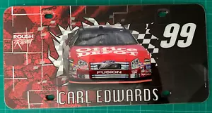 NASCAR Carl Edwards #99 Kunststoff Nummernschild Ford Fusion Roush Racing - Bild 1 von 2