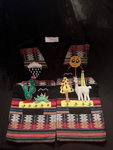 Vintage Peruvian Imports Vest Handmade  Size M - Picture 1 of 2