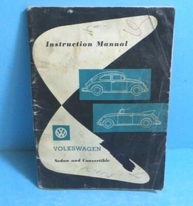 62 1962 Volkswagen Beetle Sedan/Beetle Convertible owners manual ORIGINAL - Picture 1 of 2