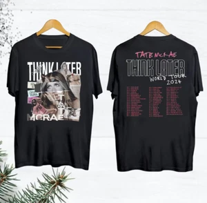 Graphic Tate McRae T-Shirt, Tate McRae The Think Later World Tour 2024 Tour Shir - Picture 1 of 8